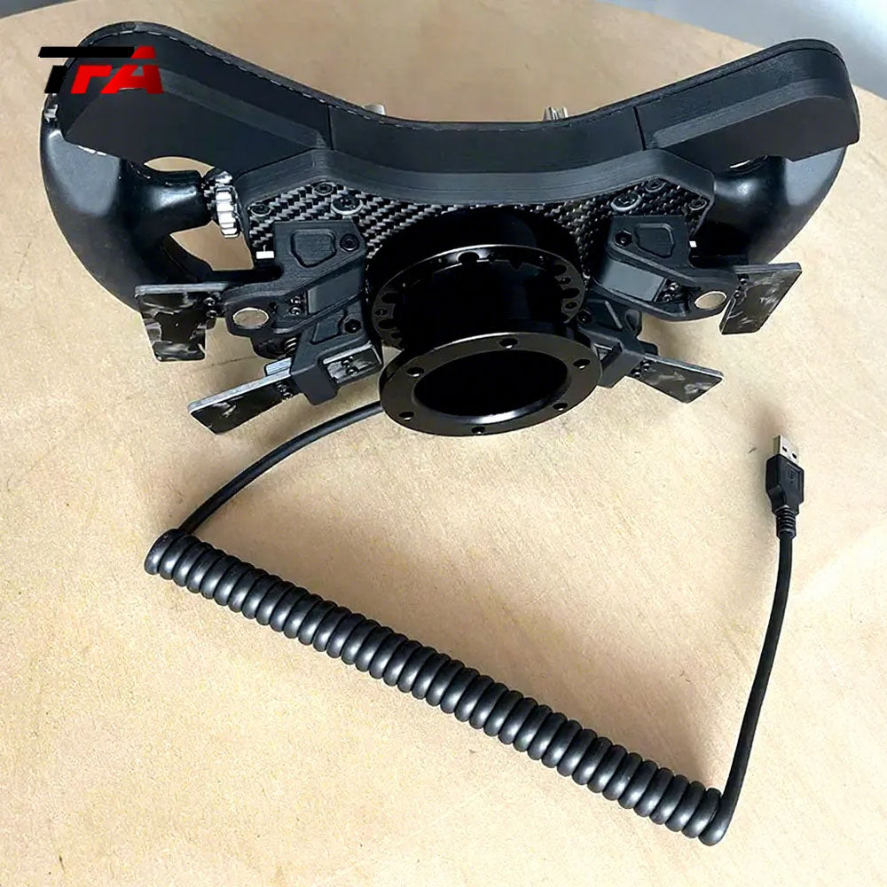 Racing Simulator Steering Wheel Realistic Aluminum Design for Motion Platform and Driving Simulation Racing Wheel