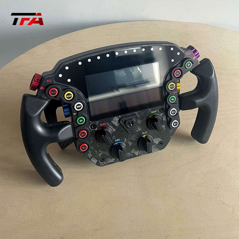 Racing Simulator Steering Wheel Realistic Aluminum Design for Motion Platform and Driving Simulation Racing Wheel