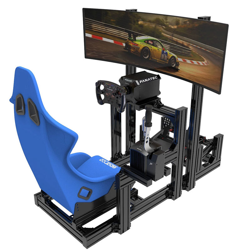 Simulated racing car single screen integrated bracket FanatecDD1DDProCSLDD Logitech Tourmaster T300 Speed Magic