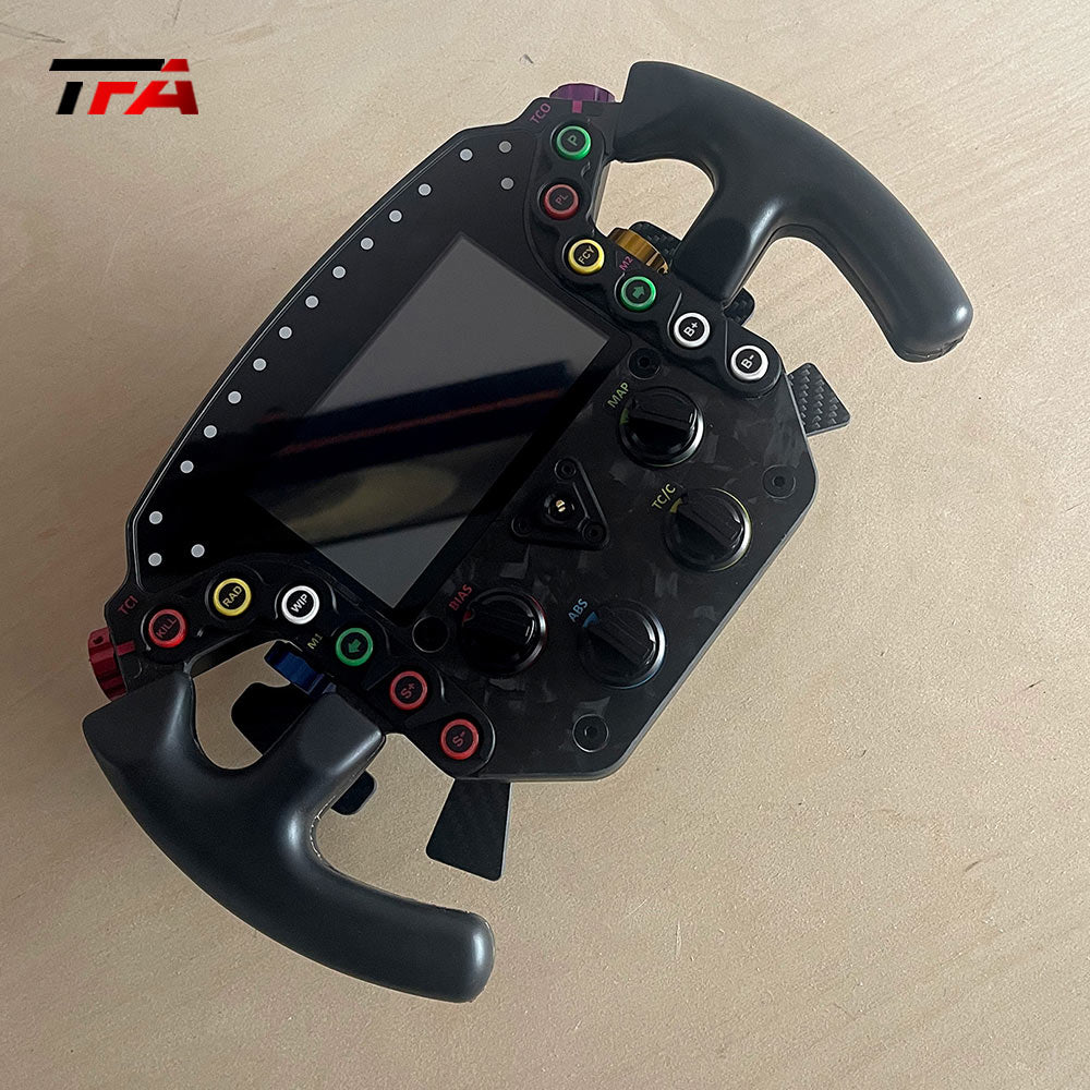 Racing Simulator Steering Wheel Realistic Aluminum Design for Motion Platform and Driving Simulation Racing Wheel