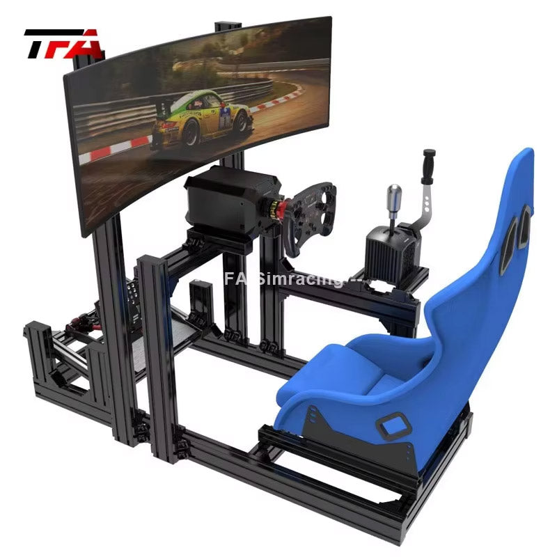 Simulated racing car bracket aluminum profile rig Logitech G TuMa FanatecDDProCSLDD1 Speed Magic Cockpit