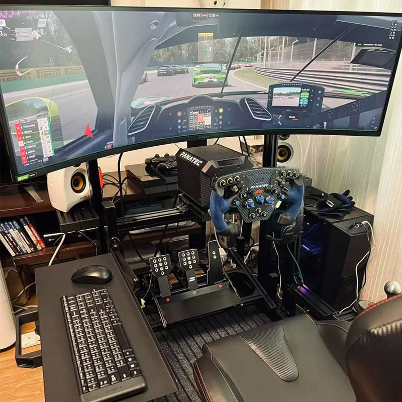 Simulated racing car single screen integrated bracket FanatecDD1DDProCSLDD Logitech Tourmaster T300 Speed Magic