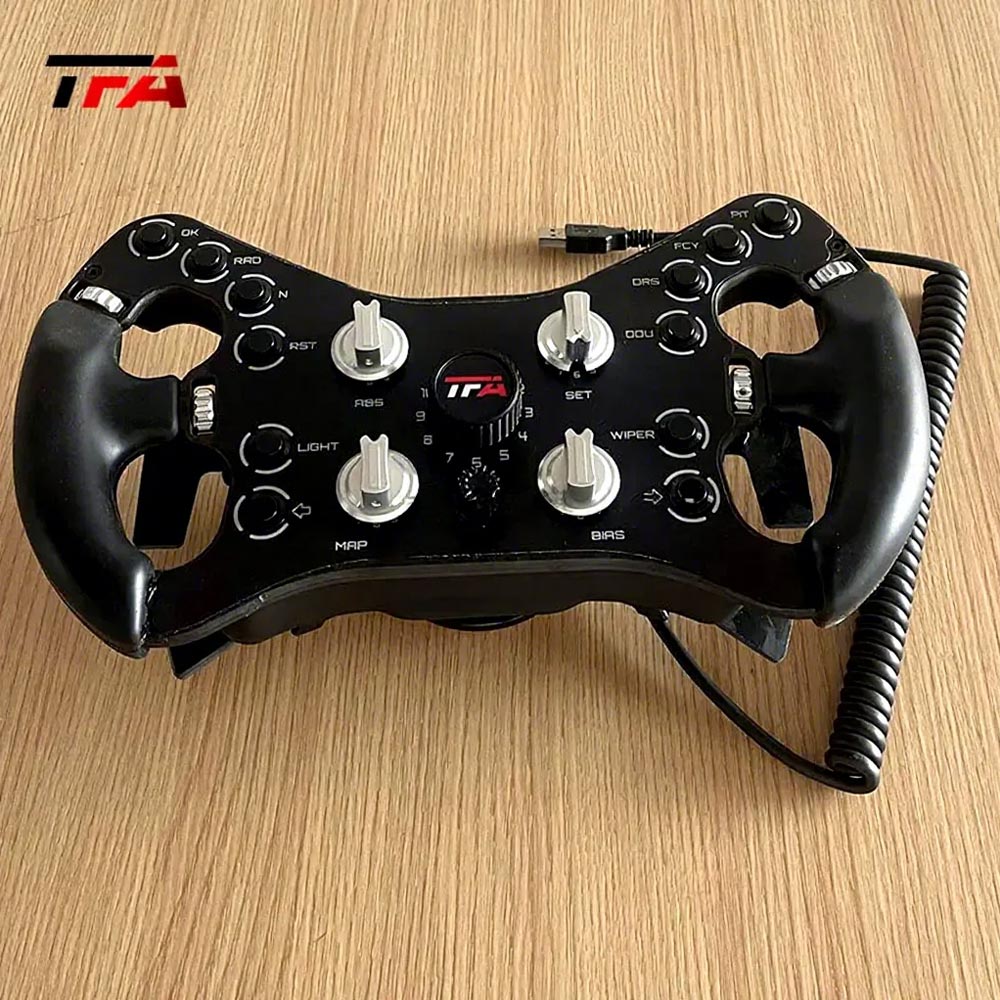 Racing Simulator Steering Wheel Realistic Aluminum Design for Motion Platform and Driving Simulation Racing Wheel