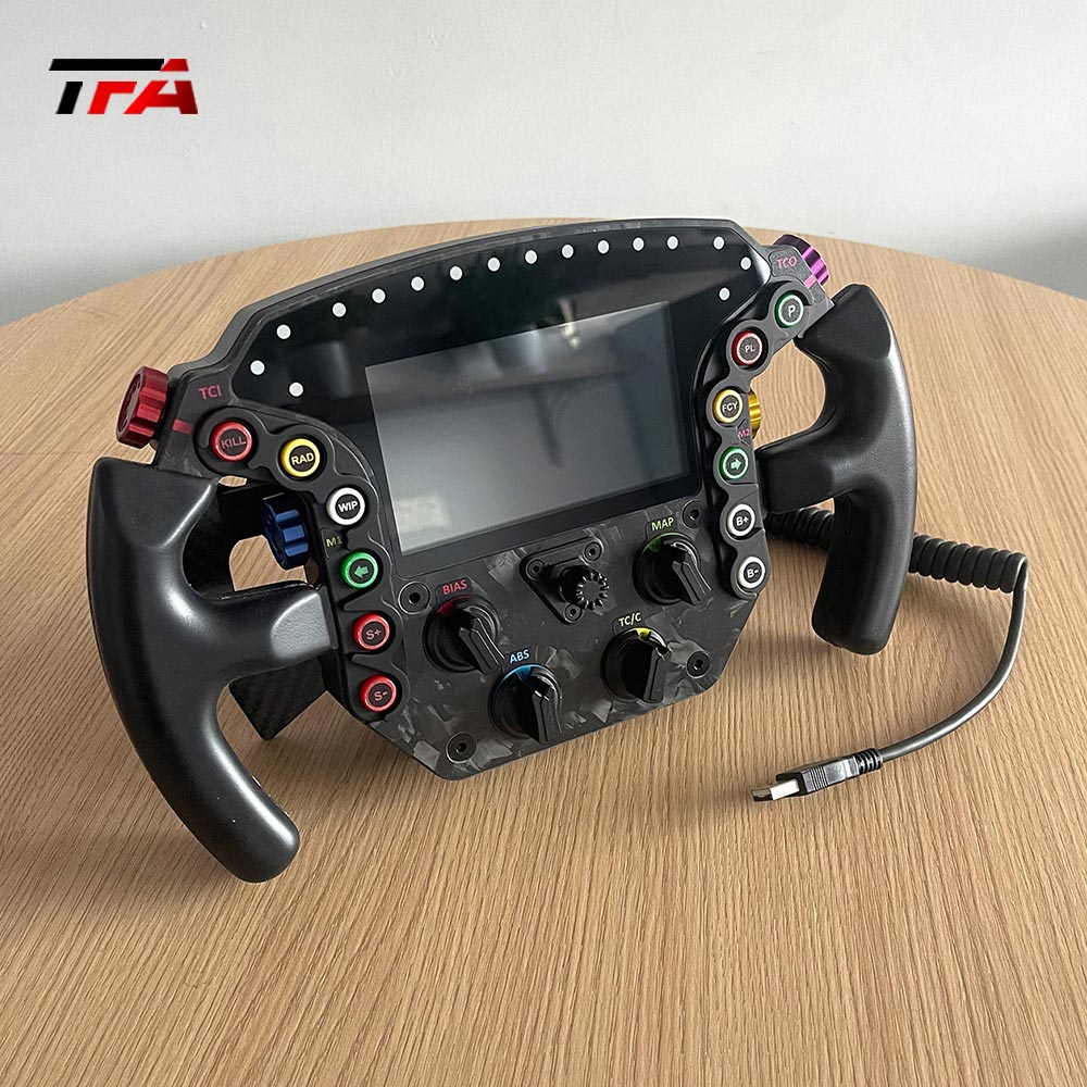 Racing Simulator Steering Wheel Realistic Aluminum Design for Motion Platform and Driving Simulation Racing Wheel