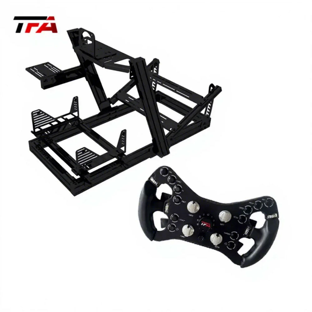 Racing Simulator Steering Wheel Realistic Aluminum Design for Motion Platform and Driving Simulation Racing Wheel