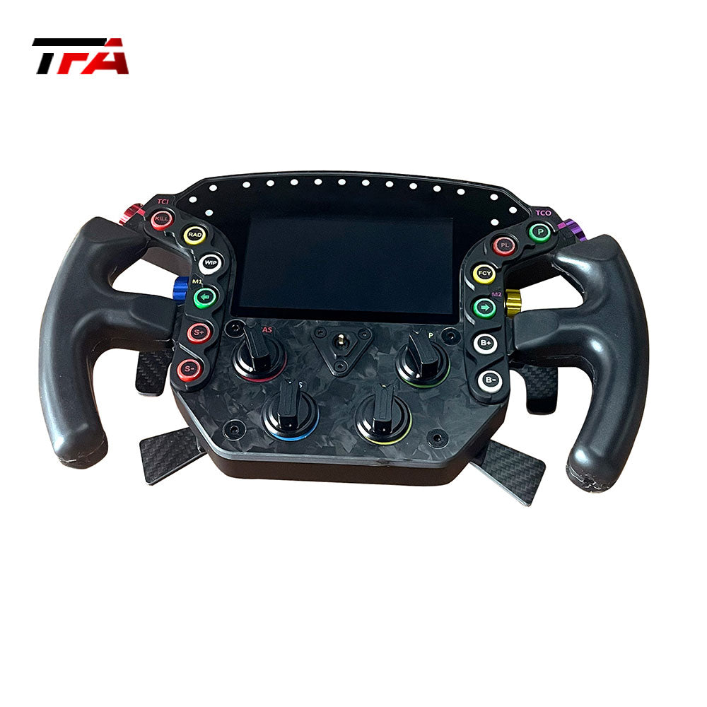 Racing Simulator Steering Wheel Realistic Aluminum Design for Motion Platform and Driving Simulation Racing Wheel
