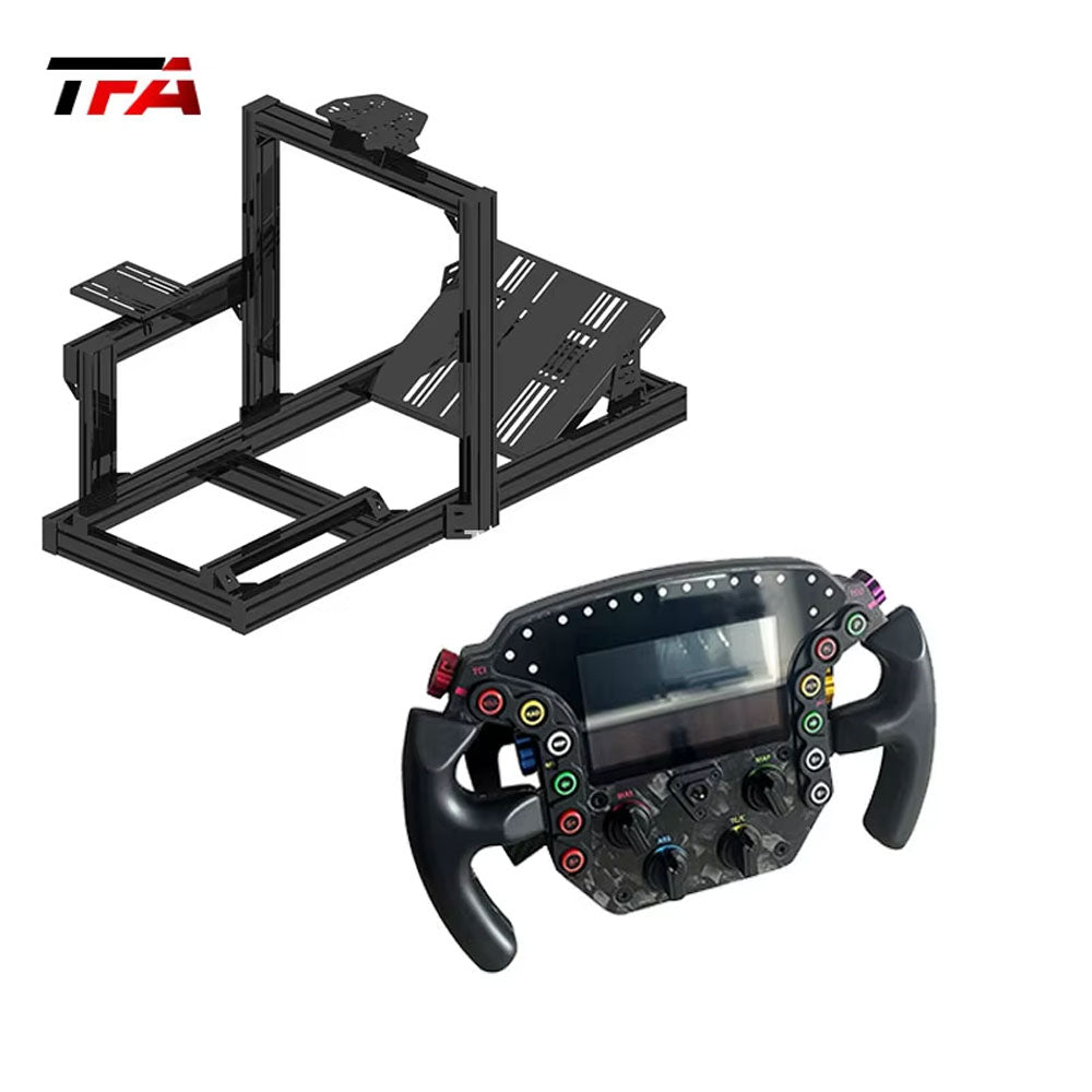 Racing Simulator Steering Wheel Realistic Aluminum Design for Motion Platform and Driving Simulation Racing Wheel
